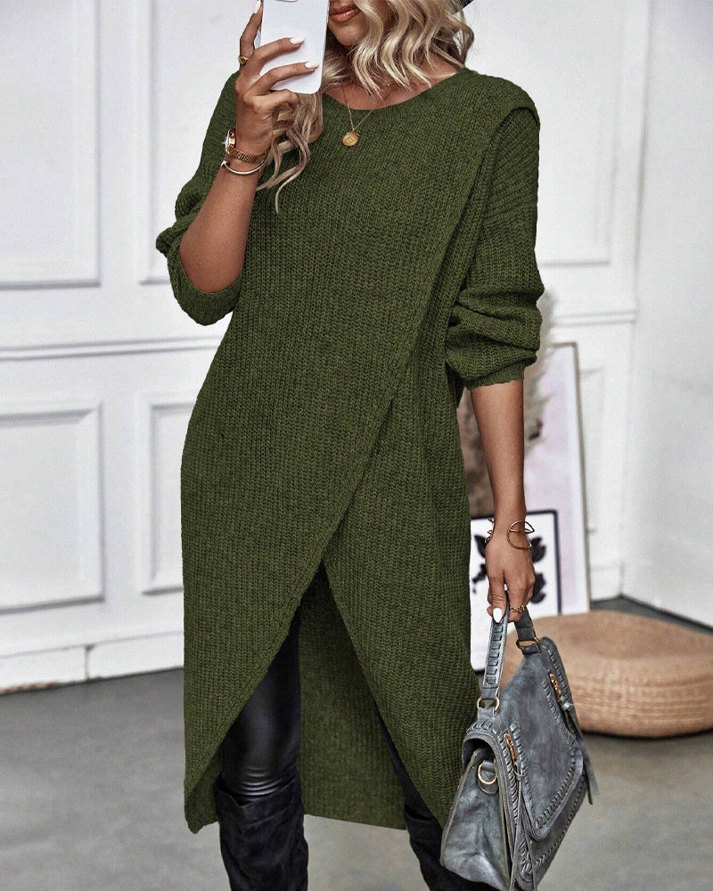 Iggy | Stylish Cotton Blend Sweater Dress