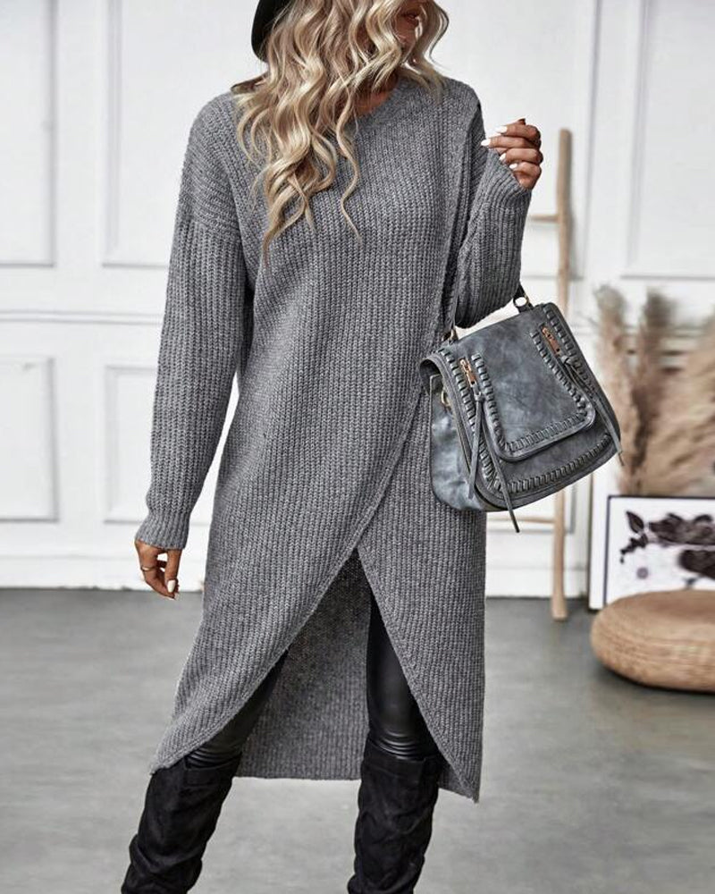 Iggy | Stylish Cotton Blend Sweater Dress