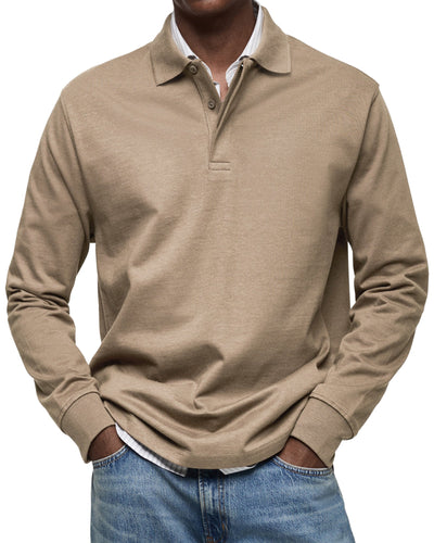 Ashton | Luxury Long-sleeved Polo Shirt