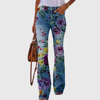 Clara | Floral Print Pants