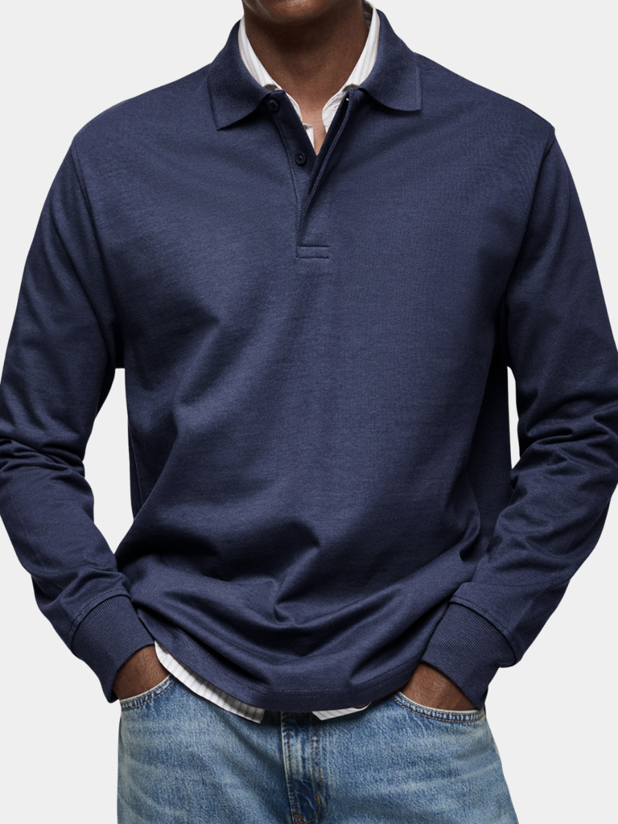 Ashton | Luxury Long-sleeved Polo Shirt
