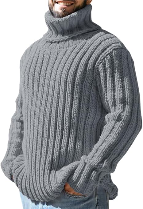Lysander - Knitted Wool Blend Roll Neck Jumper