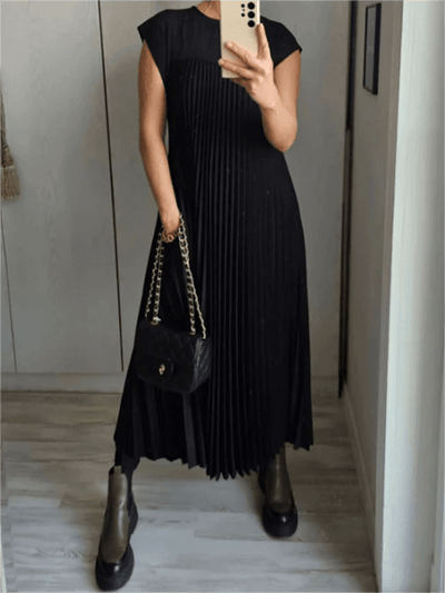 Sandra | Pleated Elegant Dress