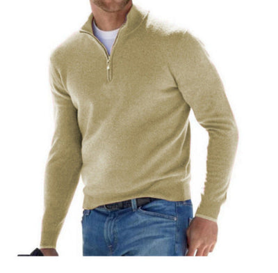Perry | Merino V-Neck Sweater with Zipper