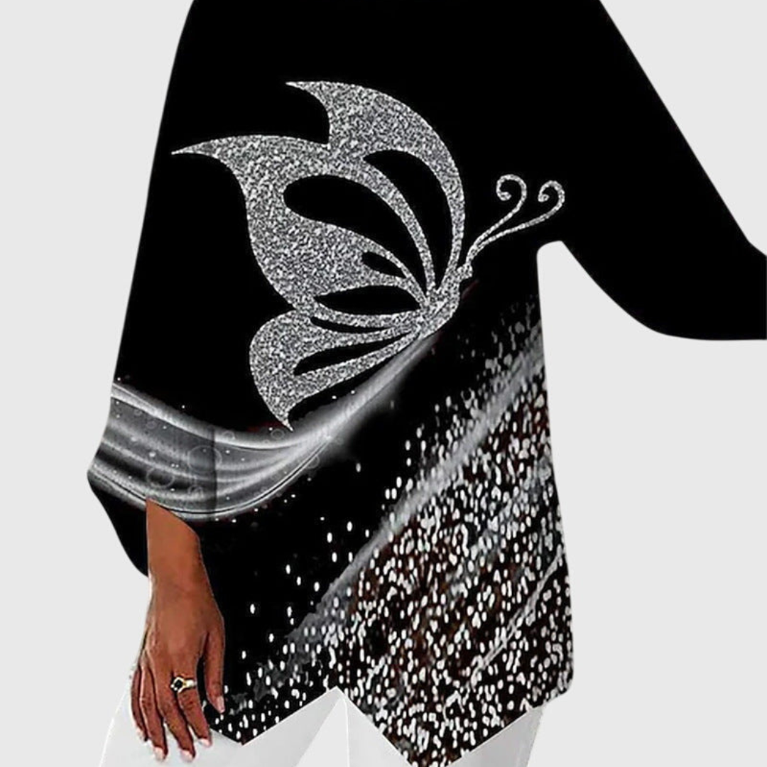 Alayah™ | Elegant Crew Neck Top