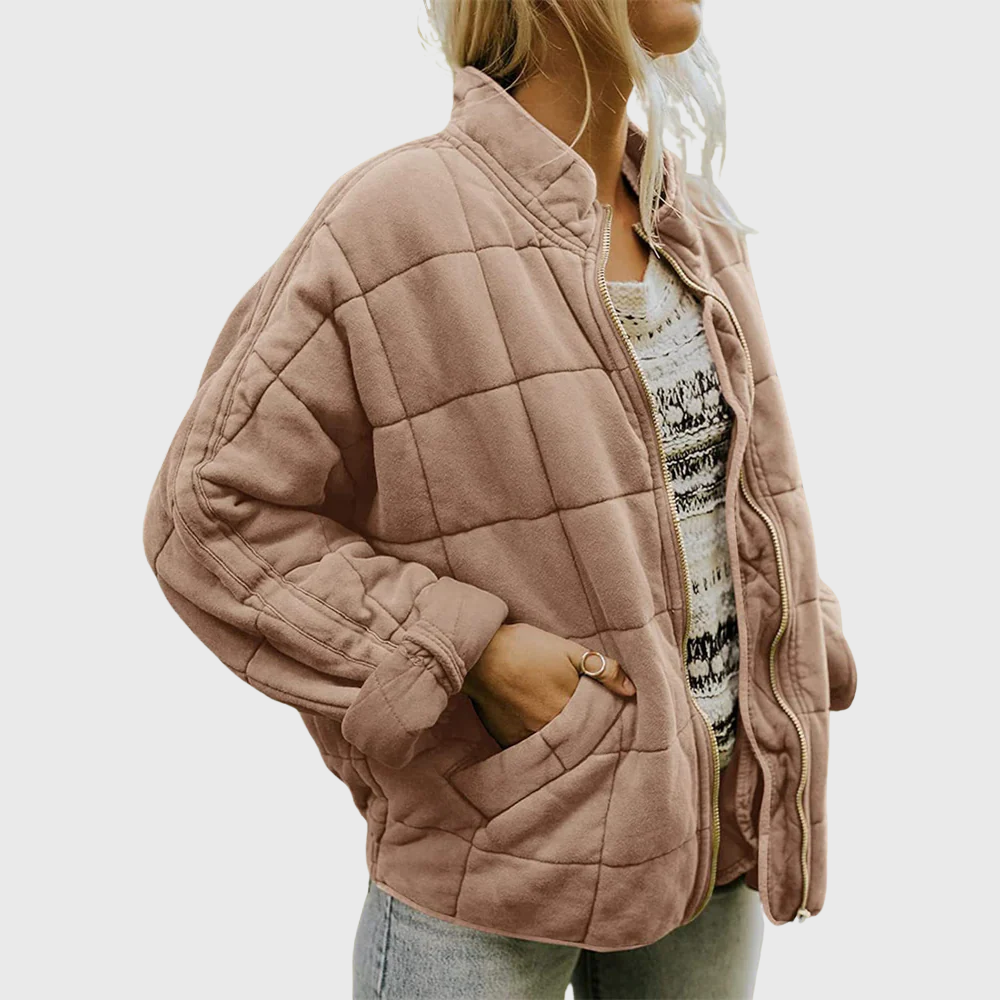 Josiane | Women’s Quilted Jacket – Oversized Elegant Fit