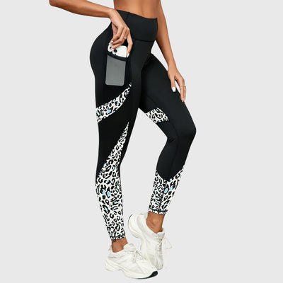 Clara | High-Waisted Leopard Print Workout Pants