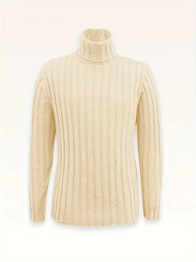 Lysander - Knitted Wool Blend Roll Neck Jumper
