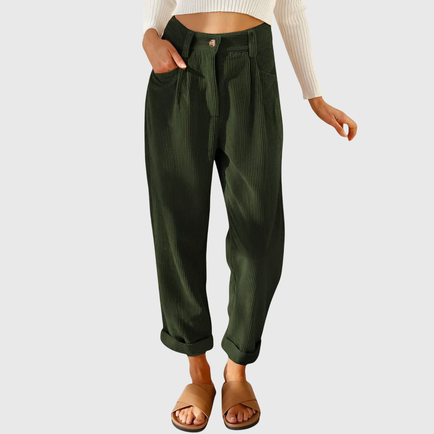 Clara | Modern Cord Pants